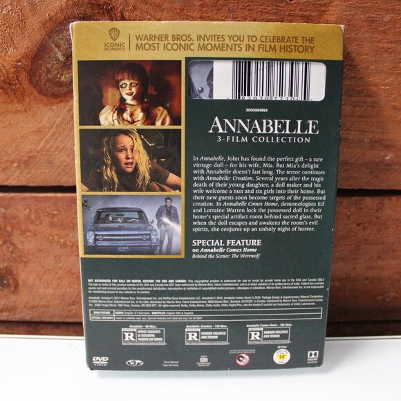 Annabelle 3-Film Collection DVD Annabelle Creation & Comes Home Horror Movie Set - Picture 2 of 3